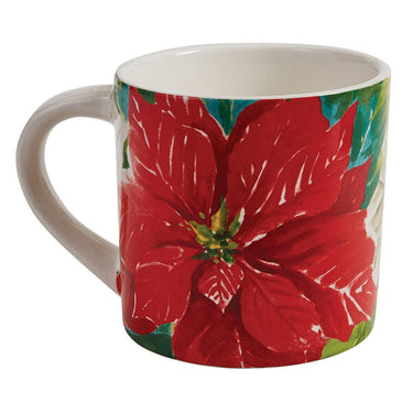 Poinsettia Pine Mugs - Set of 4 Park Designs - The Fox Decor
